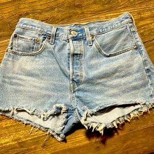Levi's 501 Mini Shorts - vintage button fly high rise - size 30!